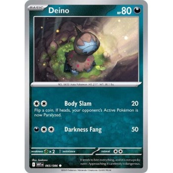 Pokemon Deino-065/086 Single Card