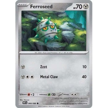 Pokemon Ferroseed-068/086 Single Card