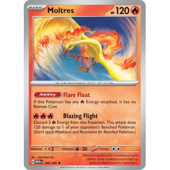 Pokemon Moltres-146/165 Single Card