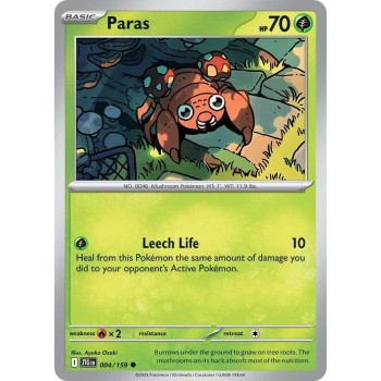 Pokemon Paras-004/159 Single Card