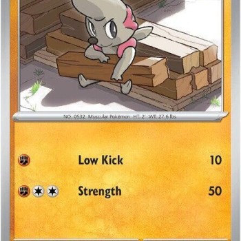 Pokemon Timburr-047/086 Single Card