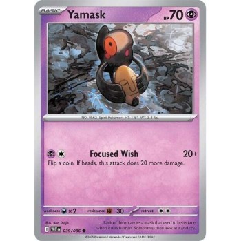 Pokemon Yamask-039/086 Single Card