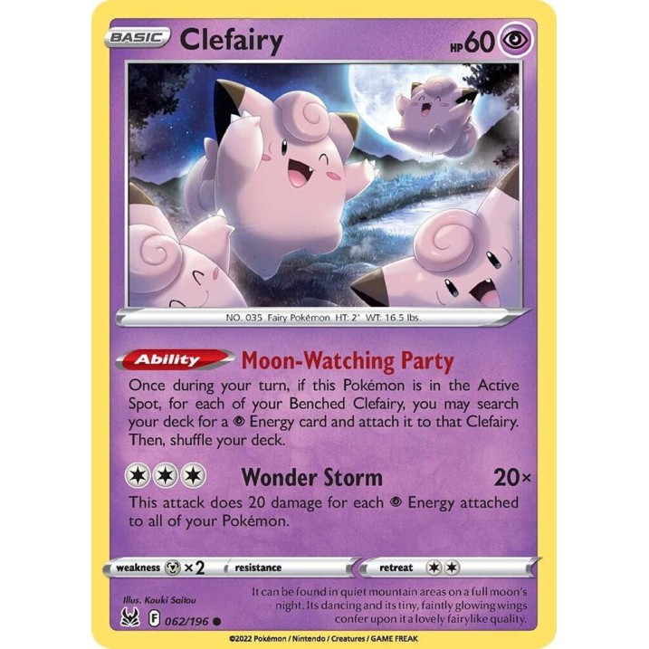 Pokemon Clefairy-062/196 Single Card