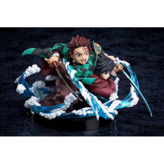 Demon Slayer: Kimetsu no Yaiba PVC Statue Tanjiro & Giyuu 13cm
