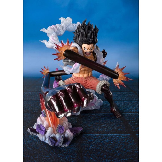 One Piece Figuarts ZERO Extra Battle PVC Statue Monkey D. Luffy Gear 4 Snake Man King Cobra 21cm