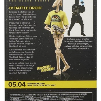 Star Wars Black Series Action Figure B1 Battle Droid May the 4th Be With You 15cm