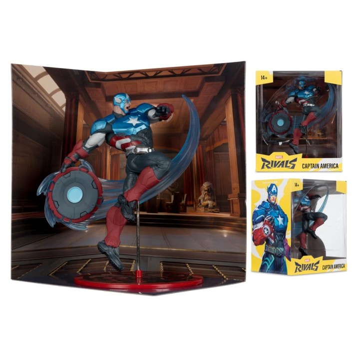 Marvel Rivals Collection 1/10 Action Figure Captain America 20cm