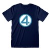 Fantastic 4 High quality Officially licensed T-Shirt Emblem 100% Cotton ( M )