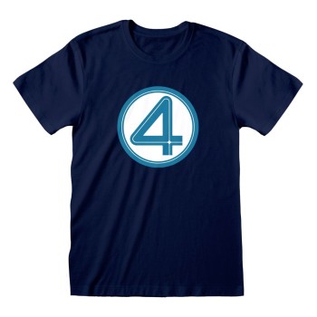 Fantastic 4 High quality Officially licensed T-Shirt Emblem 100% Cotton ( M )