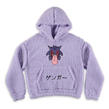 Pokémon High-quality Officially licensed Hooded Sweater Teddy Gengar 100% polyester L