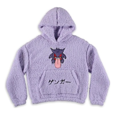 Pokémon High-quality Officially licensed Hooded Sweater Teddy Gengar 100% polyester L