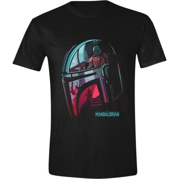 Star Wars High quality Officially licensed The Mandalorian T-Shirt Reflection 100% Cotton L