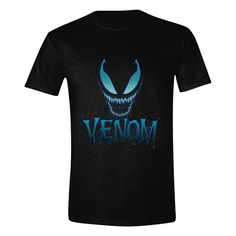 Marvel High quality Officially licensed T-Shirt Blue Web Face Venom 100% Cotton L