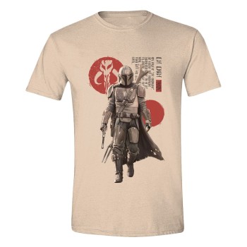 Star Wars High quality Officially licensed The Mandalorian T-Shirt Mandalorian Script 100% Cotton M