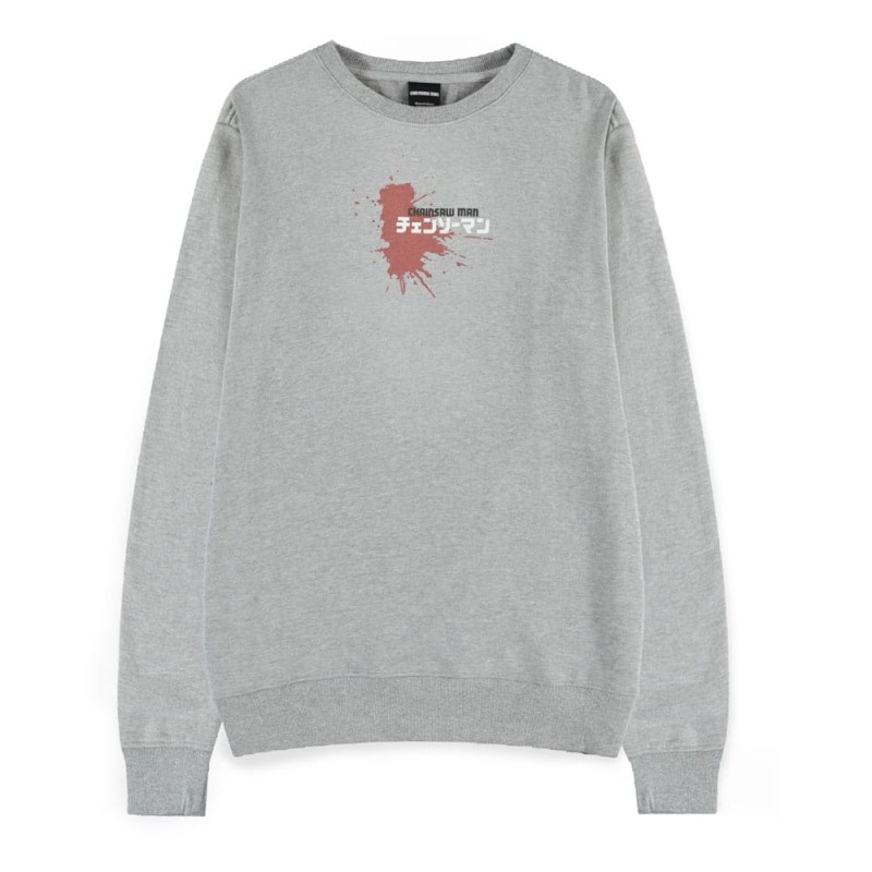 Chainsaw Man High quality Officially licensed Sweater Power Grey Melange L