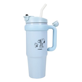 Peanuts High quality Officially licensed Thermo Cup with straw Snoopy 887ml
