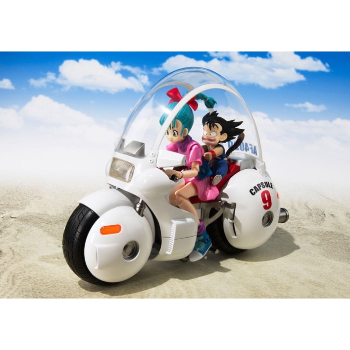 Dragon Ball S.H. Figuarts Vehicle with Figure Bulma's Motorcycle Hoipoi Capsule No. 9 17cm