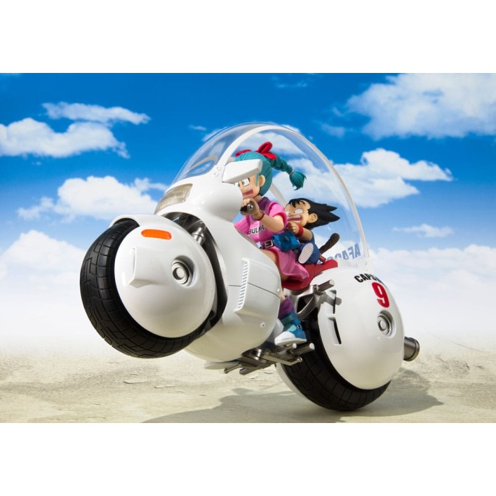 Dragon Ball S.H. Figuarts Vehicle with Figure Bulma's Motorcycle Hoipoi Capsule No. 9 17cm