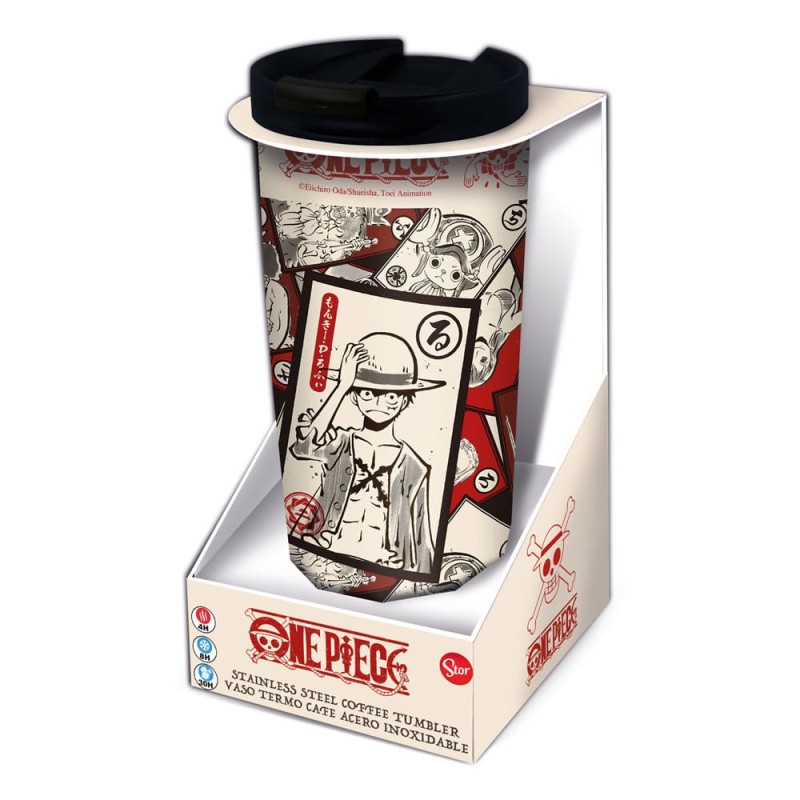 One Piece Officially licensed Stainless Steel travel tumbler Cards