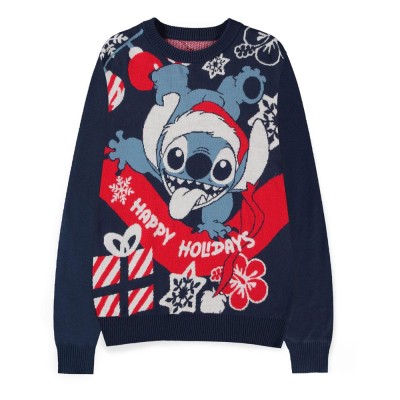 Lilo & Stitch Officially High quality licensed Sweater Stitch Santa (Christmas Jumper)
