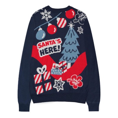 Lilo & Stitch Officially High quality licensed Sweater Stitch Santa (Christmas Jumper)