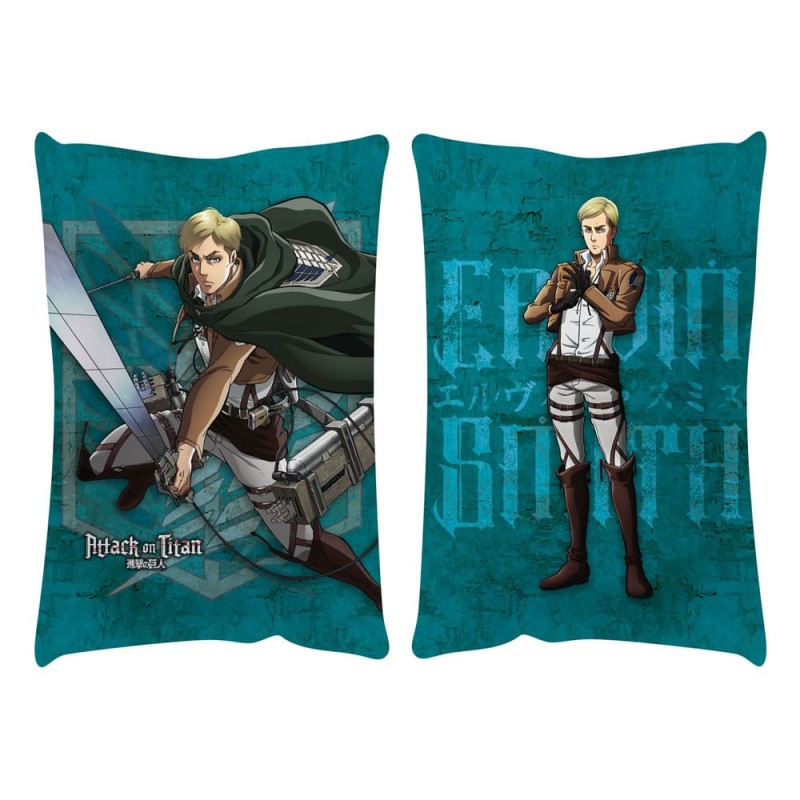 Attack on Titan Officially licensed pillow Erwin Smith 50 x 35cm POPB-PBCU46