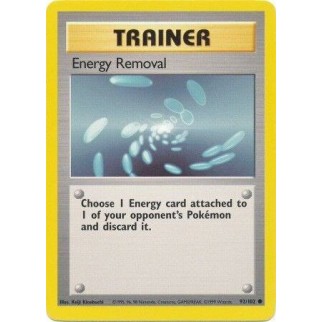 Pokemon Energy Removal-92/102 Single Card