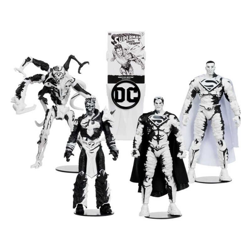Dc Direct Page Punchers Action Figures Comic Book Pack 4 Superman Series Sketch Edition Gold Label 18 Cm