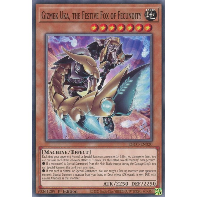 Yu-Gi-Oh - Gizmek Uka, the Festive Fox of Fecundity