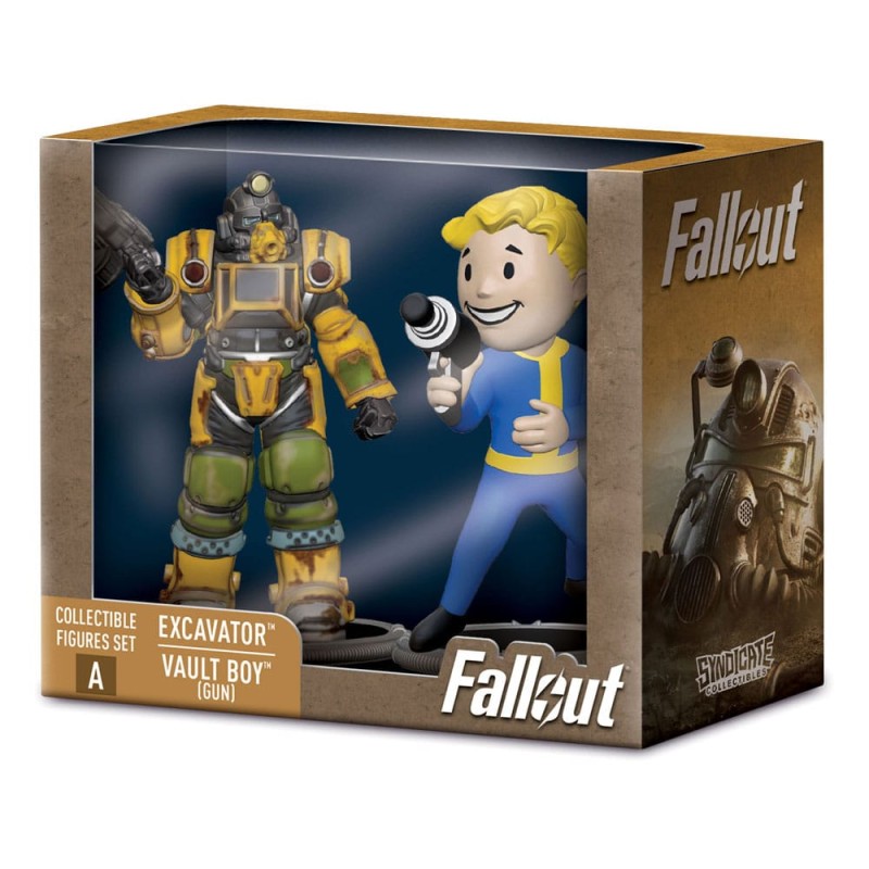 Fallout Mini Figures Set A Excavator & Vault Boy 2-Pack 7 cm