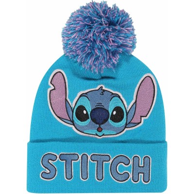 Lilo & Stitch Pom-Pom Beanie Light Blue