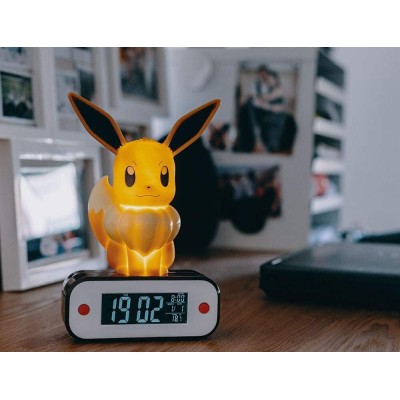 Pokémon Alarm Clock with Light Evoli Eevee 18cm