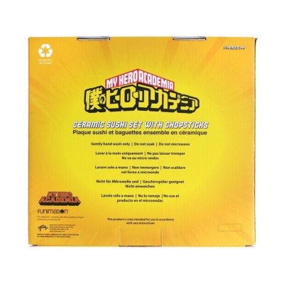My Hero Academia Ceramic Sushi Set with Chopsticks UA