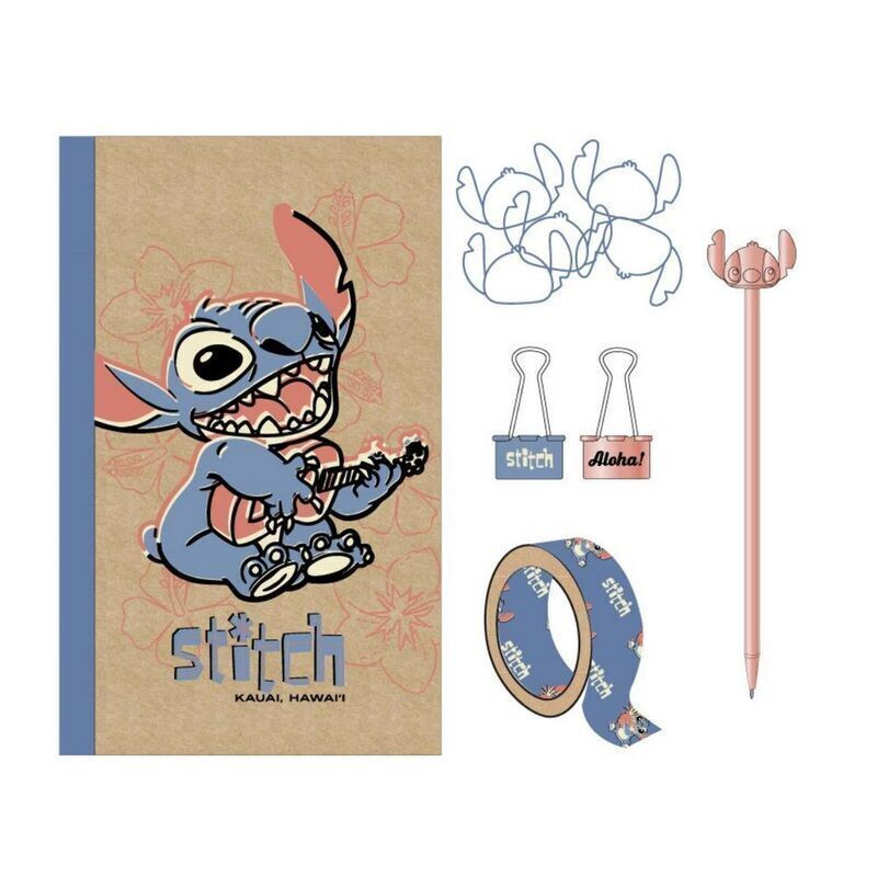 Lilo & Stitch Officially licensed Stationery - Set 5 pieces