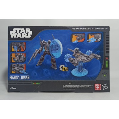 Star Wars x Transformers Action Figure The Mandalorian / N-1 Starfighter 19cm