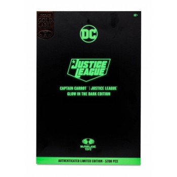 DC Multiverse Action Figure Captain Carrot (Justice League Incarnate) Glow In The Dark Edition (Gold Label) 18cm