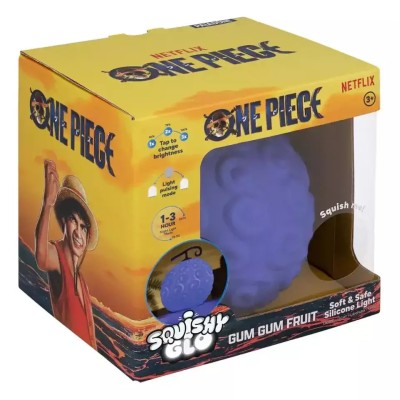 One Piece Officially licensed Squishy Glo Silicon Light Gum Gum Fruit 15cm