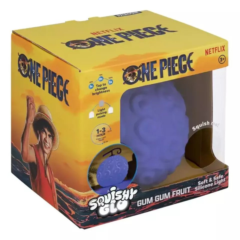 One Piece Officially licensed Squishy Glo Silicon Light Gum Gum Fruit 15cm