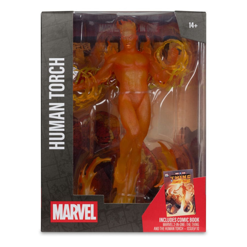 Marvel Collection PVC Statue 1/6 Human Torch (Marvel 2 in 1 #10) 29cm