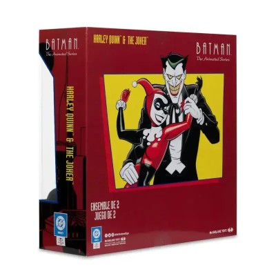 Batman: The Animated Series DC Direct Action Figures Harley Quinn & The Joker (Mad Love) (Gold Label) 18cm