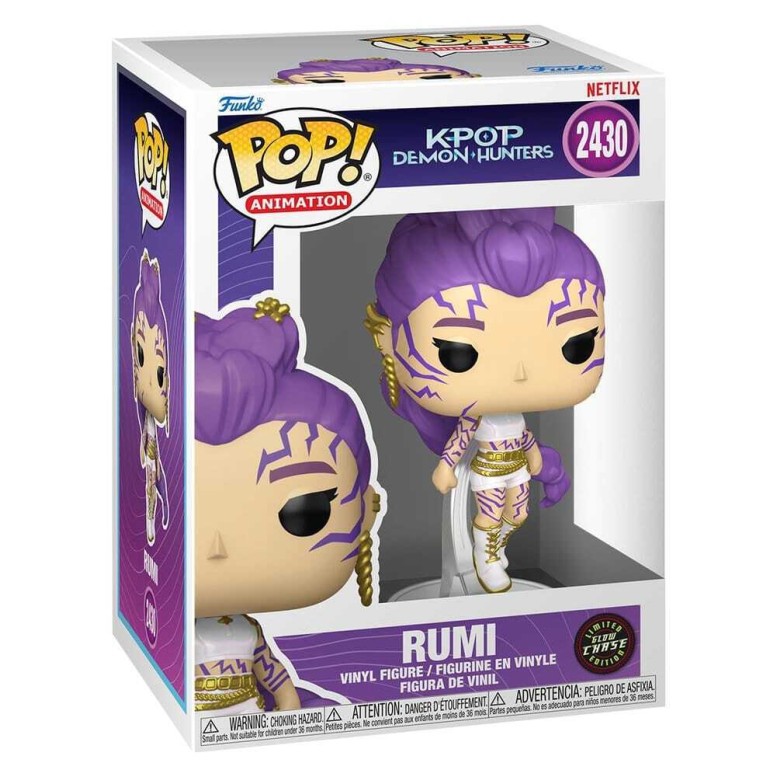 KPop Demon Hunters POP! Animation Vinyl Figures Rumi 2430 Glows in the Dark Chase