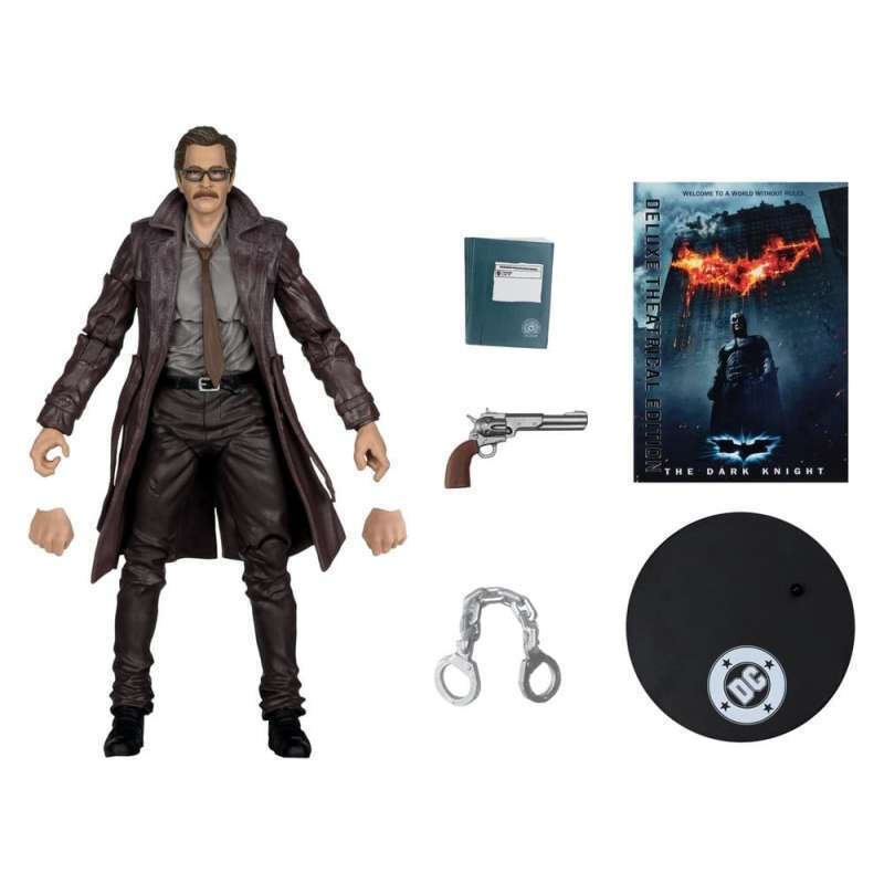 DC Multiverse Action Figure Commissioner James Gordon (The Dark Knight Trilogy) Deluxe Theatrical Edition 18cm