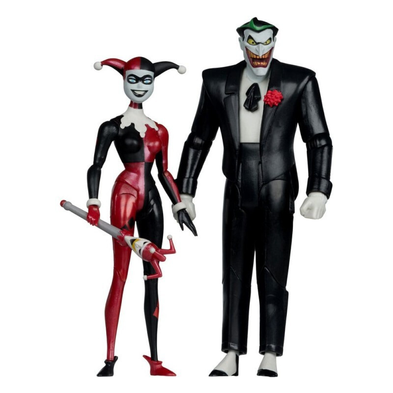 Batman: The Animated Series DC Direct Action Figures Harley Quinn & The Joker (Mad Love) (Gold Label) 18cm
