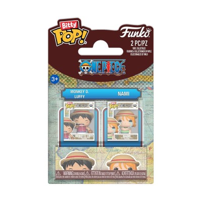 One Piece Bitty POP! Vinyl Figures 2-Pack Monkey D. Luffy & Nami 2cm