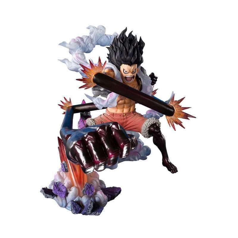 One Piece Figuarts ZERO Extra Battle PVC Statue Monkey D. Luffy Gear 4 Snake Man King Cobra 21cm